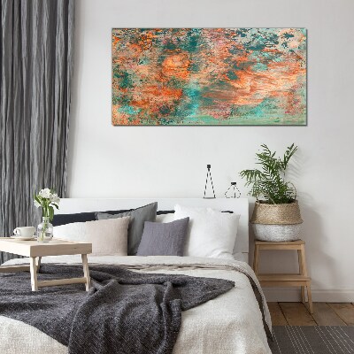 Tableau imprimé sur verre Paysage abstrait aux couleurs du feu