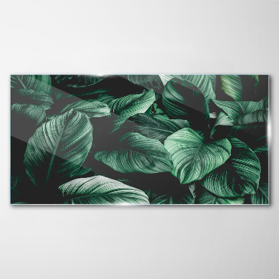 Tableau sur verre Symphonie verte des feuilles