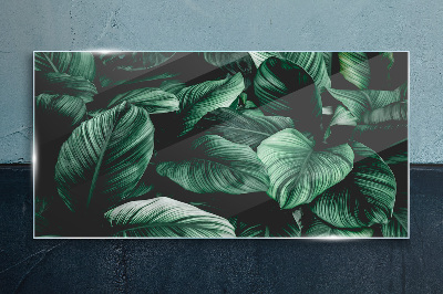Tableau sur verre Symphonie verte des feuilles