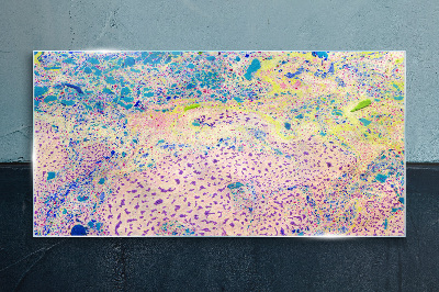 Tableau verre imprimé Le chaos coloré de l'abstraction