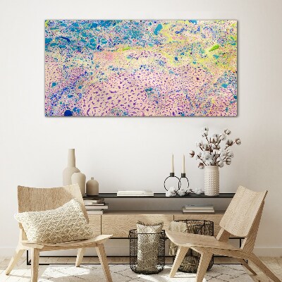 Tableau verre imprimé Le chaos coloré de l'abstraction