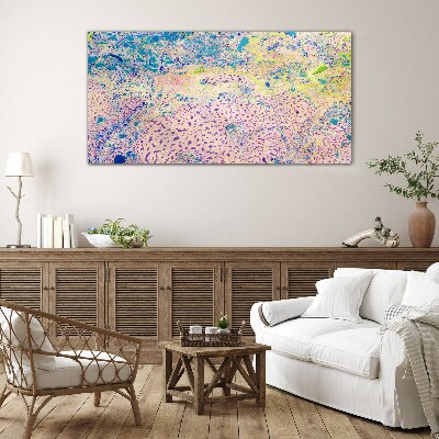 Tableau verre imprimé Le chaos coloré de l'abstraction