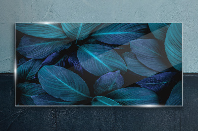 Tableau imprimé sur verre Forêt mystérieuse de feuilles