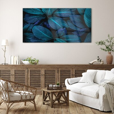 Tableau imprimé sur verre Forêt mystérieuse de feuilles