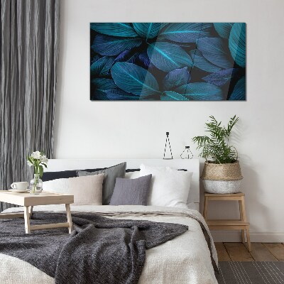 Tableau imprimé sur verre Forêt mystérieuse de feuilles