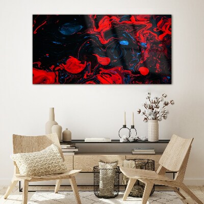 Tableau photo sur verre Chaos de couleurs en mouvement
