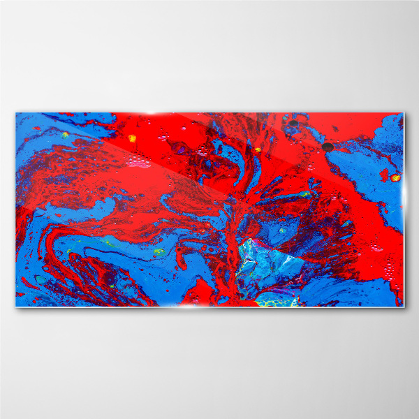 Tableau sur verre Une explosion dynamique de couleurs