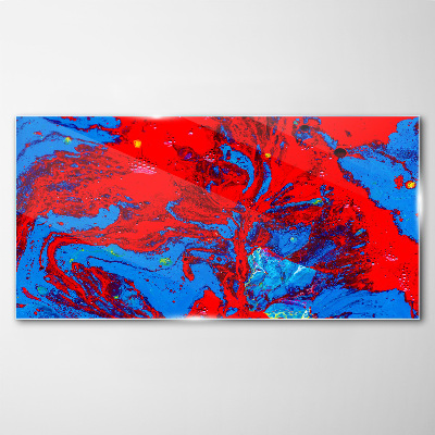 Tableau sur verre Une explosion dynamique de couleurs
