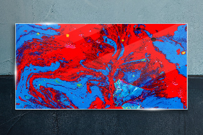 Tableau sur verre Une explosion dynamique de couleurs