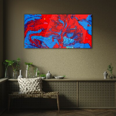 Tableau sur verre Une explosion dynamique de couleurs