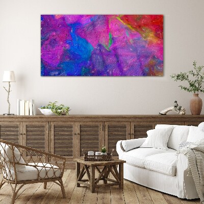 Tableau sur verre Un tourbillon coloré d'émotions