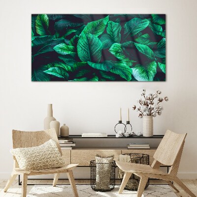 Tableau verre imprimé Symphonie verte des feuilles