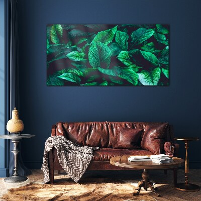 Tableau verre imprimé Symphonie verte des feuilles