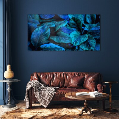 Tableau photo sur verre Un paradis vert aux nuances de bleu