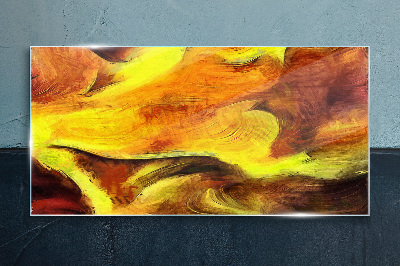 Tableau sur verre Couleurs vives en mouvement