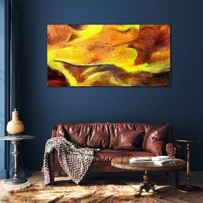 Tableau sur verre Couleurs vives en mouvement