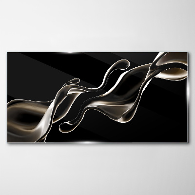 Tableau photo sur verre Des vagues d'élégance liquide