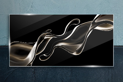 Tableau photo sur verre Des vagues d'élégance liquide