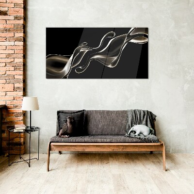 Tableau photo sur verre Des vagues d'élégance liquide