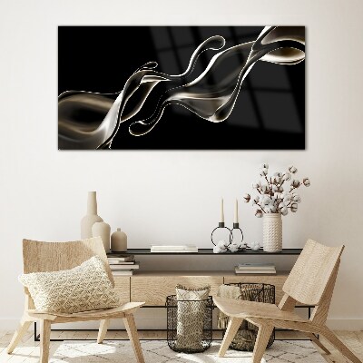Tableau photo sur verre Des vagues d'élégance liquide