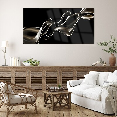 Tableau photo sur verre Des vagues d'élégance liquide