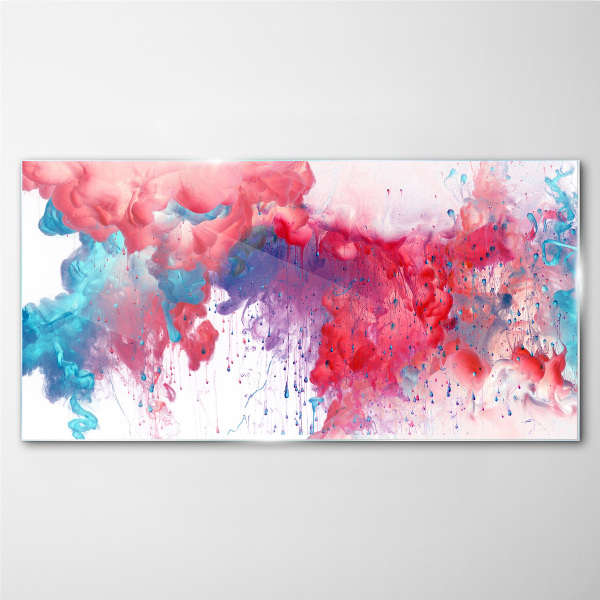 Tableau sur verre Tourbillons colorés