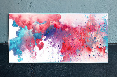 Tableau sur verre Tourbillons colorés