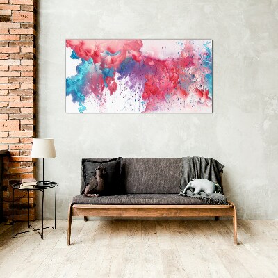 Tableau sur verre Tourbillons colorés