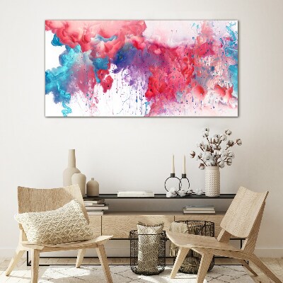 Tableau sur verre Tourbillons colorés