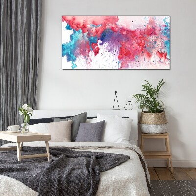 Tableau sur verre Tourbillons colorés