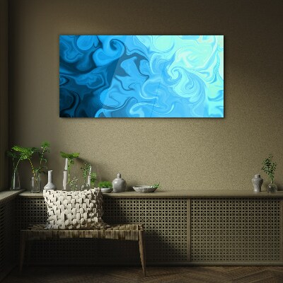 Tableau sur verre tourbillons océaniques