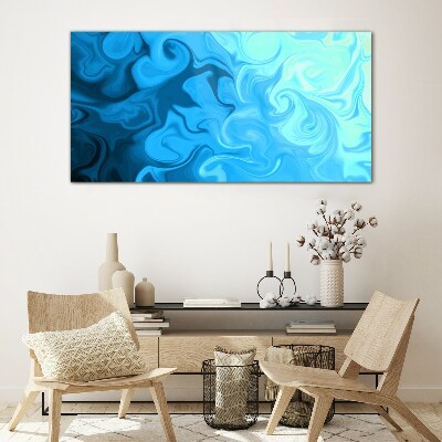 Tableau sur verre tourbillons océaniques