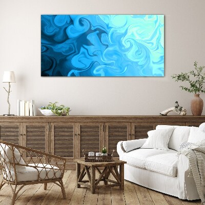 Tableau sur verre tourbillons océaniques