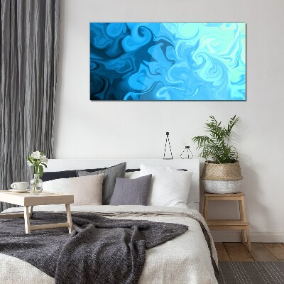 Tableau sur verre tourbillons océaniques