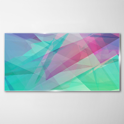 Tableau verre imprimé Géométries transparentes aux tons pastel