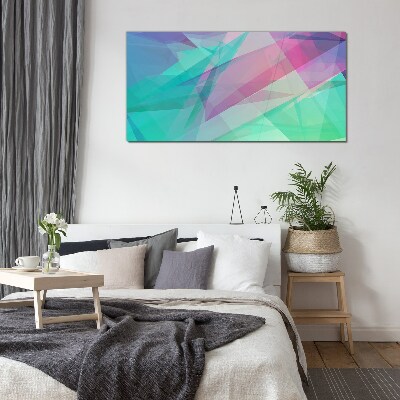 Tableau verre imprimé Géométries transparentes aux tons pastel