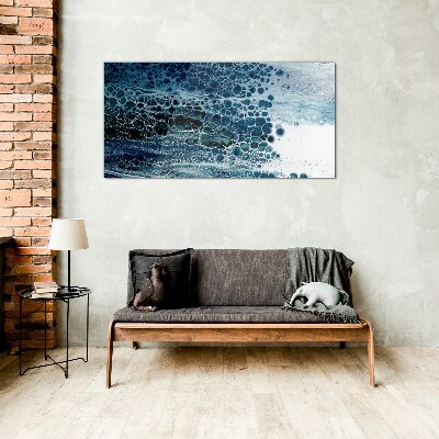 Tableau sur verre Bulles de l'océan