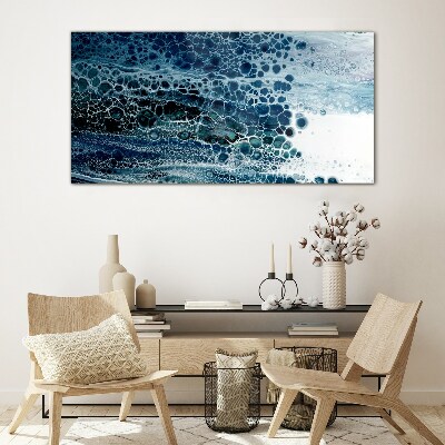 Tableau sur verre Bulles de l'océan