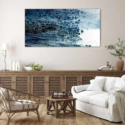 Tableau sur verre Bulles de l'océan