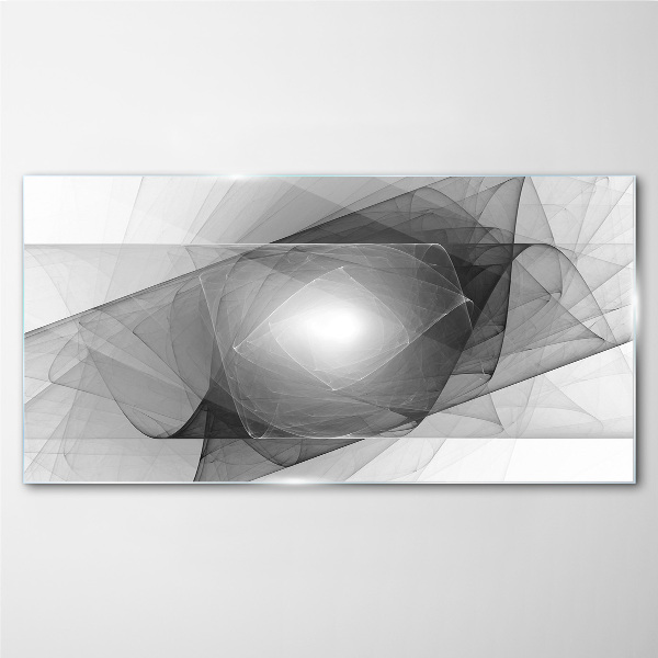 Tableau photo sur verre Composition abstraite en nuances de gris