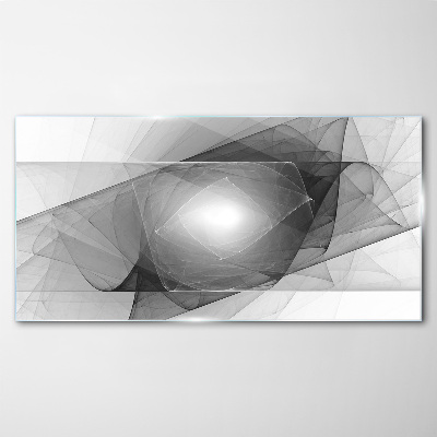Tableau photo sur verre Composition abstraite en nuances de gris