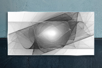 Tableau photo sur verre Composition abstraite en nuances de gris