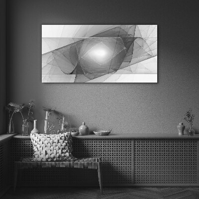 Tableau photo sur verre Composition abstraite en nuances de gris