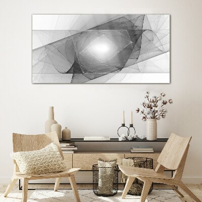 Tableau photo sur verre Composition abstraite en nuances de gris