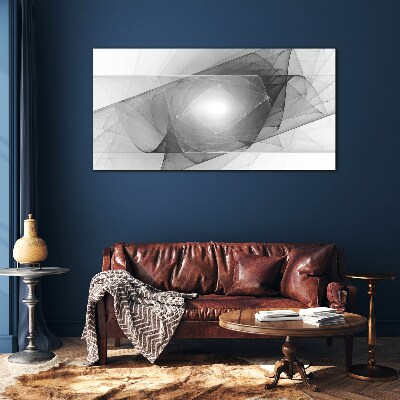 Tableau photo sur verre Composition abstraite en nuances de gris