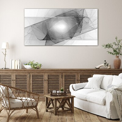 Tableau photo sur verre Composition abstraite en nuances de gris