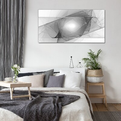 Tableau photo sur verre Composition abstraite en nuances de gris