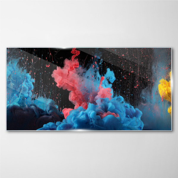 Tableau sur verre Expression de nuages colorés