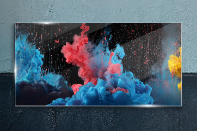 Tableau sur verre Expression de nuages colorés