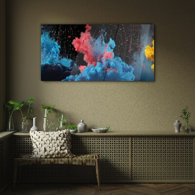 Tableau sur verre Expression de nuages colorés